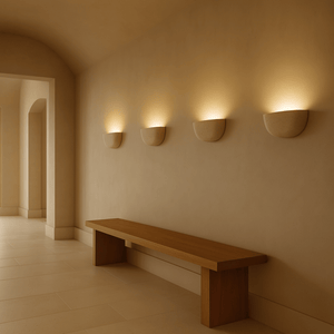 Travertine Bowl Sconce