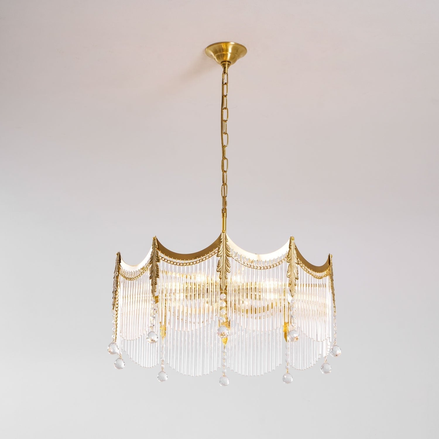 Cascading Crystal Chandelier