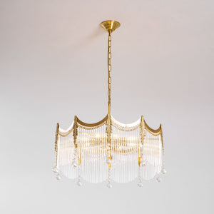 Cascading Crystal Chandelier