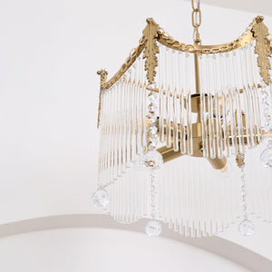 Cascading Crystal Chandelier