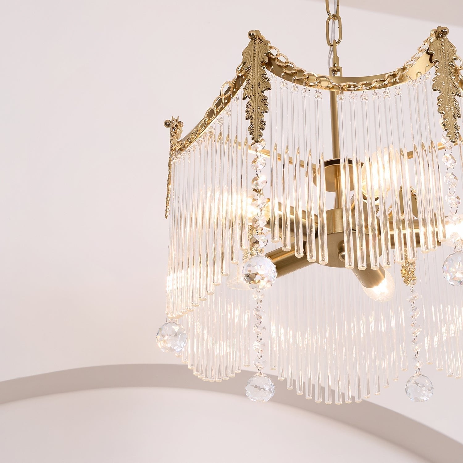 Cascading Crystal Chandelier