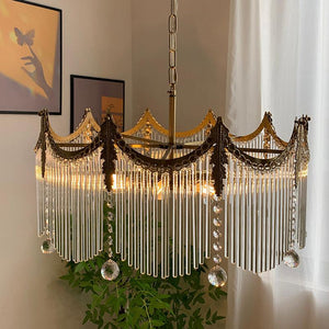 Cascading Crystal Chandelier