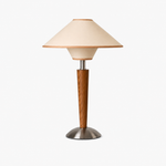 Sculpted Wood Table Lamp