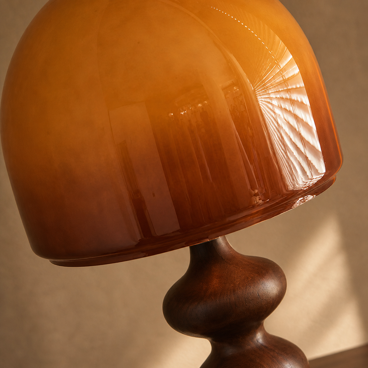 Amber Glow Table Lamp