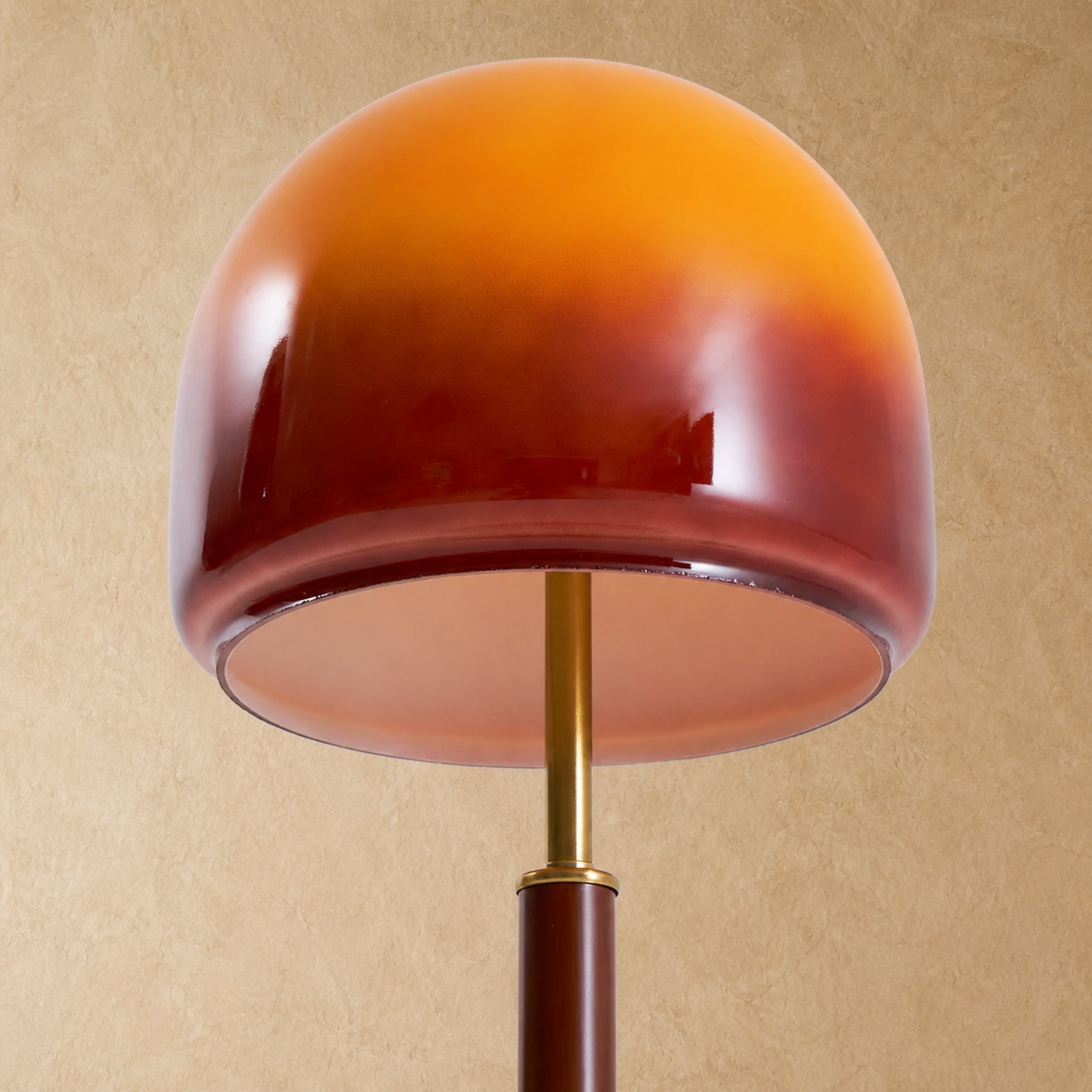 Sculpted Glass Table Lamp