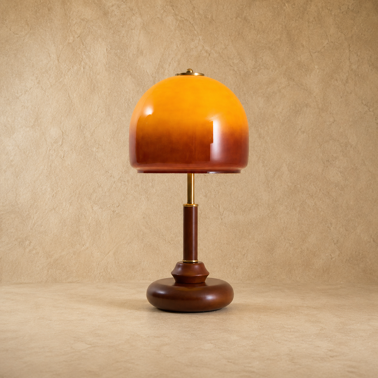 Sculpted Glass Table Lamp
