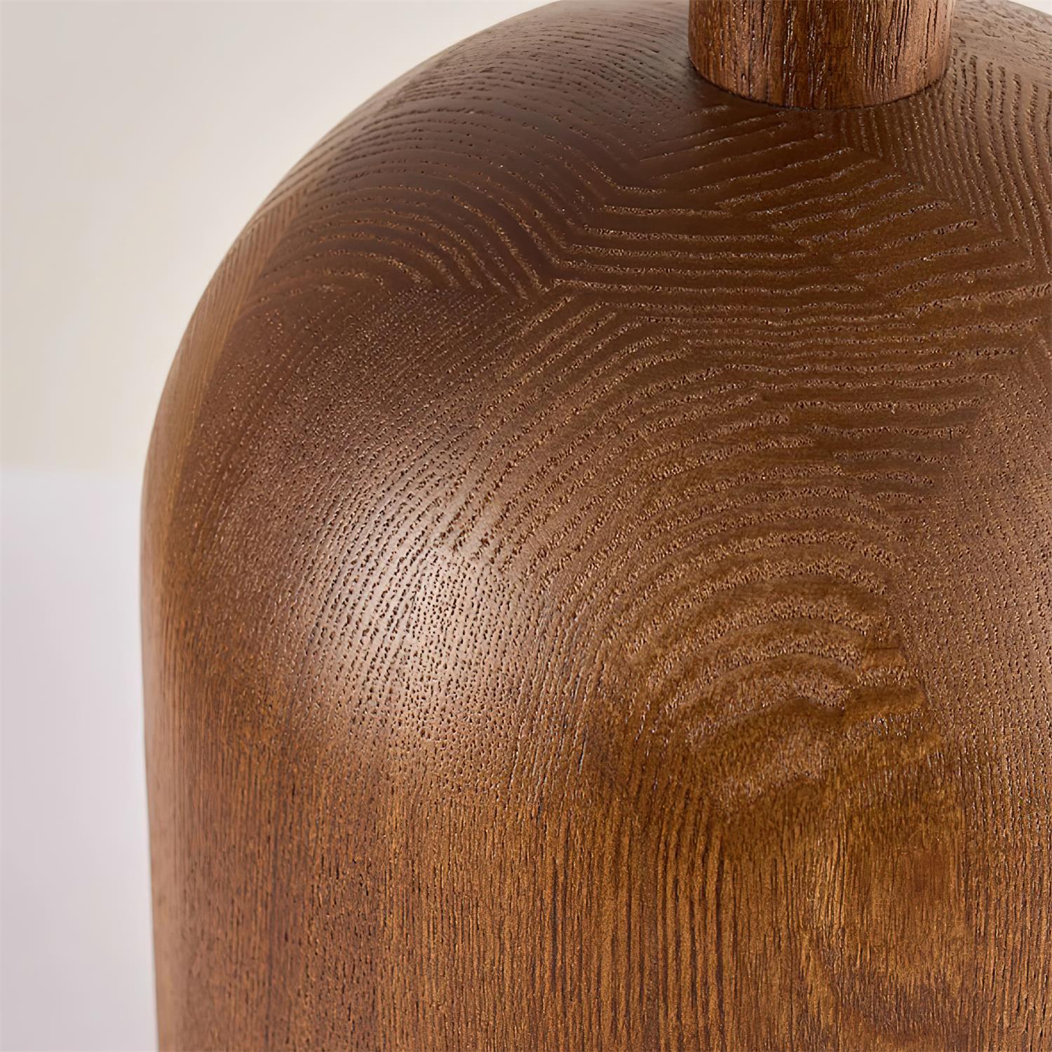 Plaid Wood Table Lamp