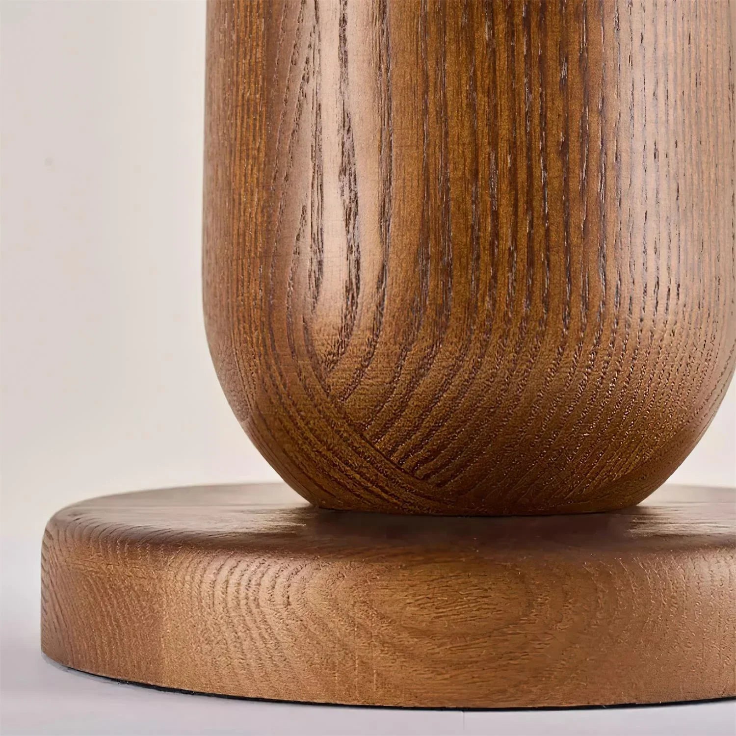 Plaid Wood Table Lamp