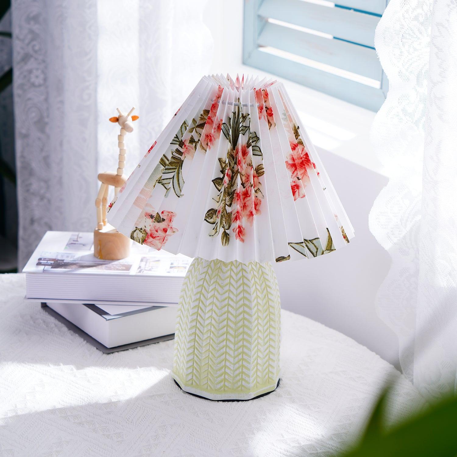 Pleated Ceramic Lamp