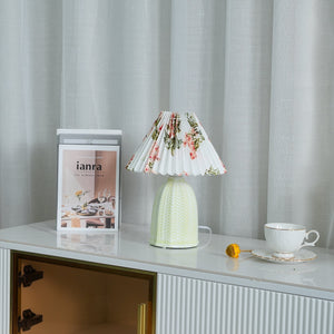 Pleated Ceramic Lamp