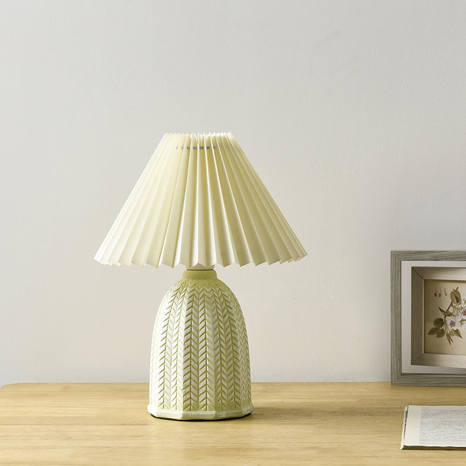 Pleated Ceramic Lamp