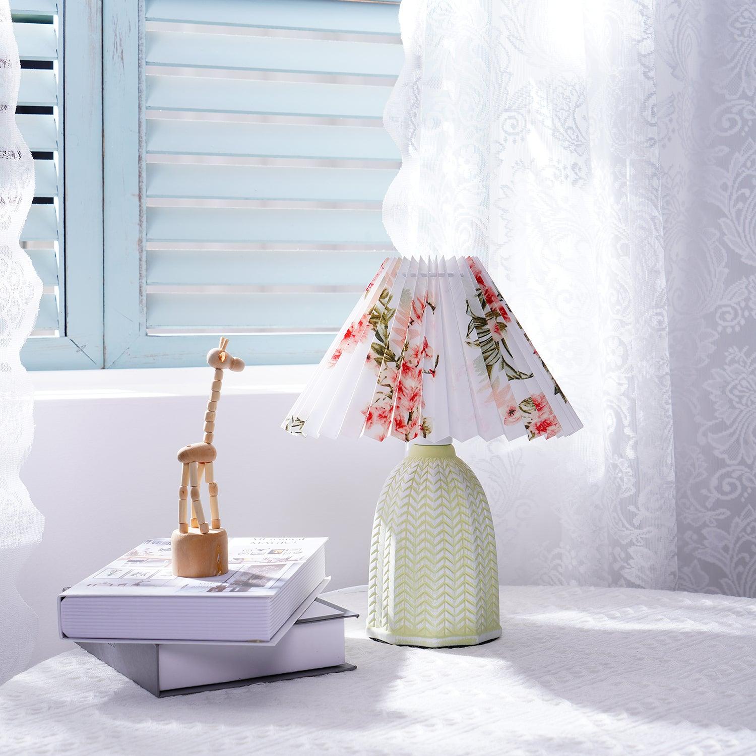 Pleated Ceramic Lamp