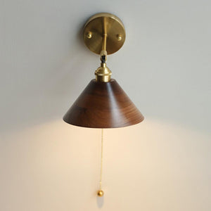 Walnut Dome Sconce
