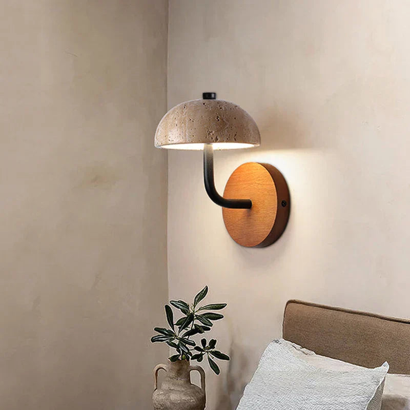 Travertine Arc Sconce
