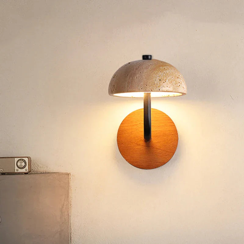 Travertine Arc Sconce
