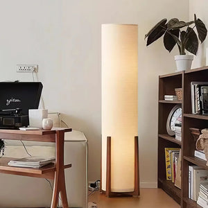 Walnut Tower Floor Lamp