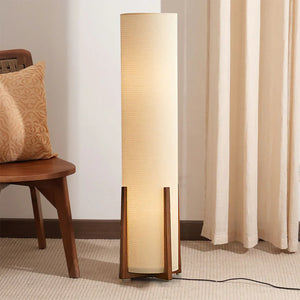 Walnut Tower Floor Lamp