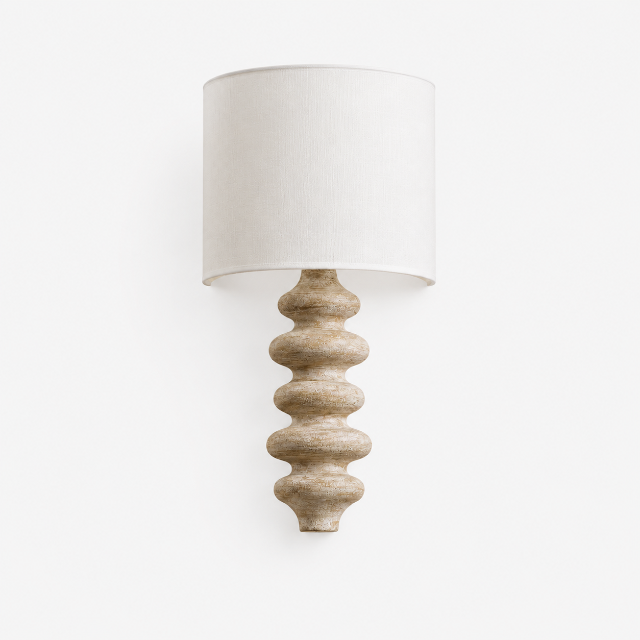 Sculpted Wood Sconce