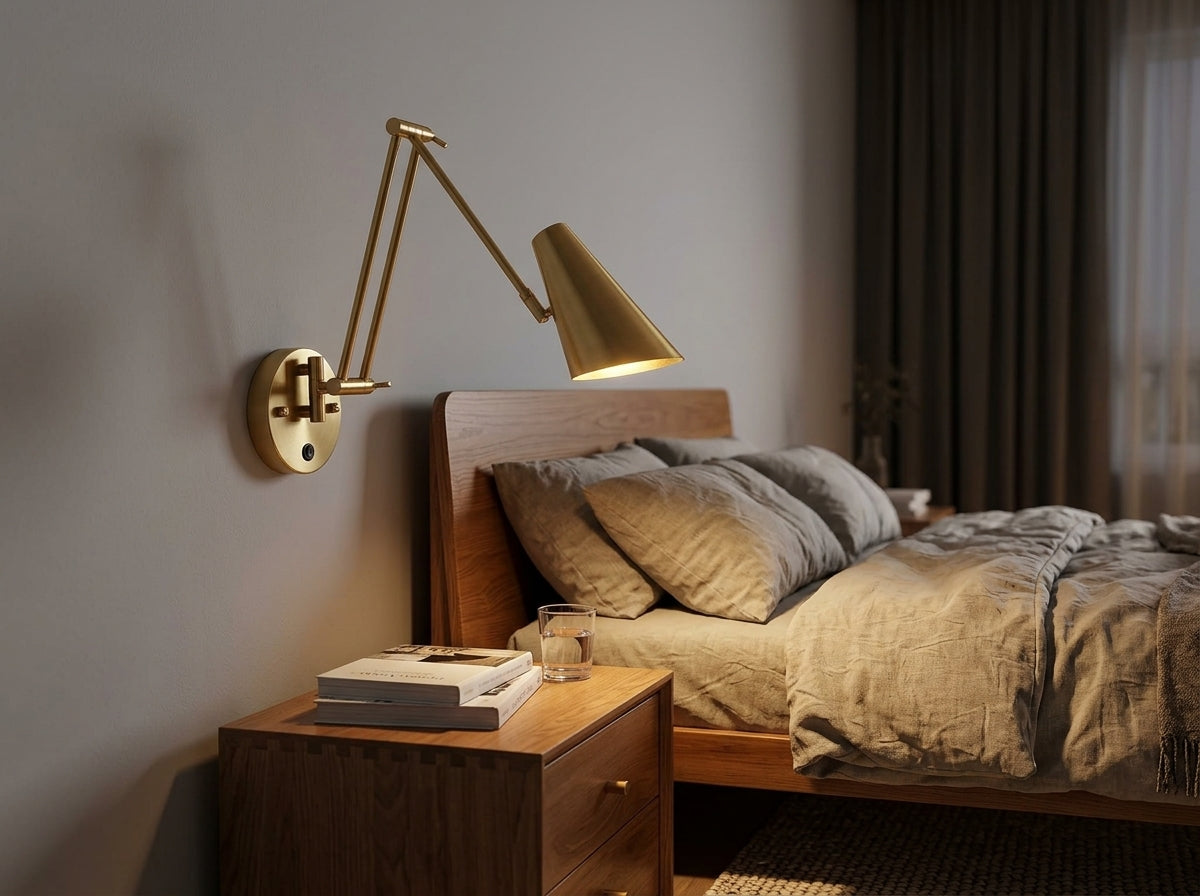Adjustable Swing Arm Light - Instant Ambiance, Anytime