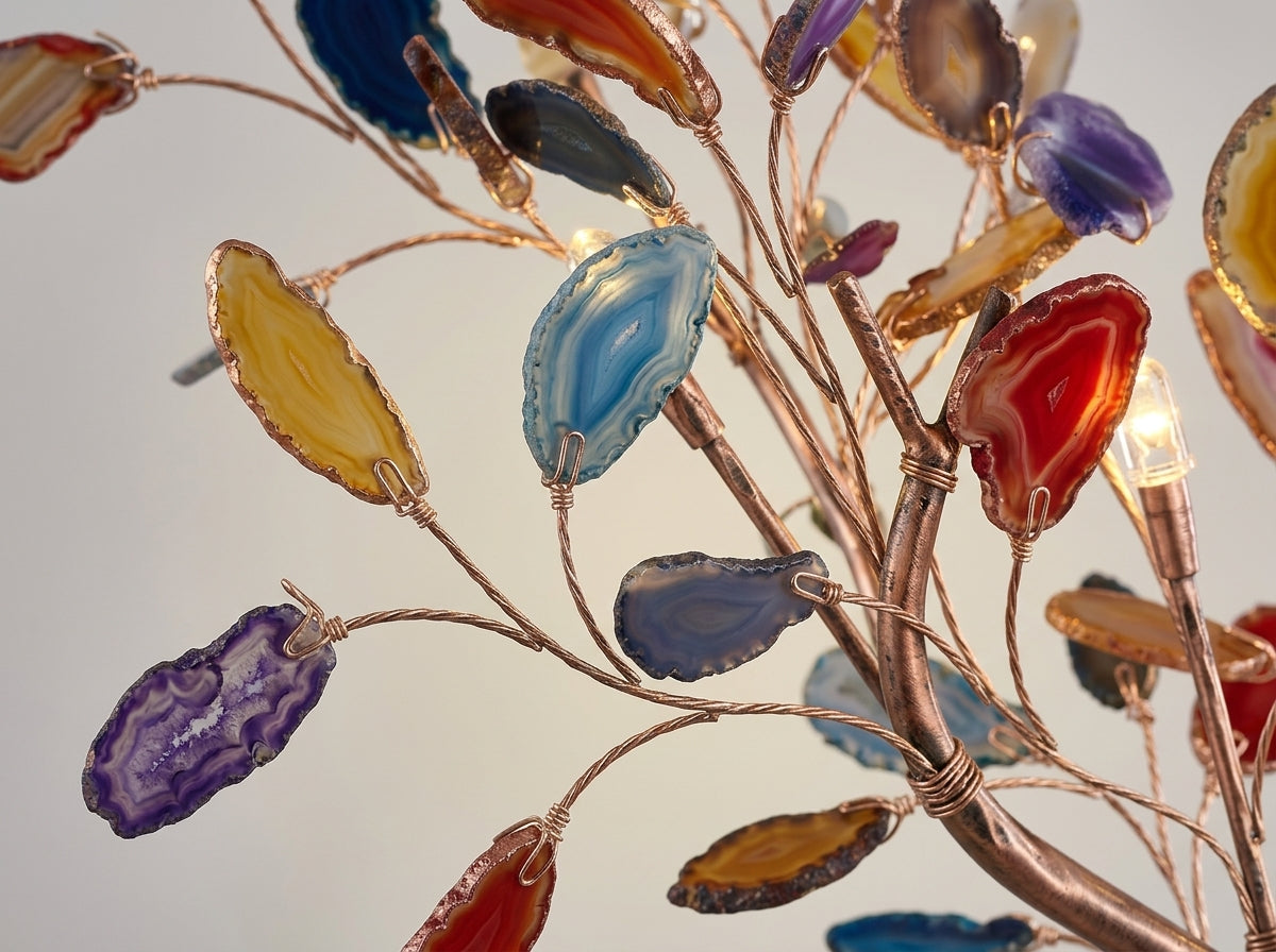Agate Branch Table Lamp - Crafted with Natural Beauty