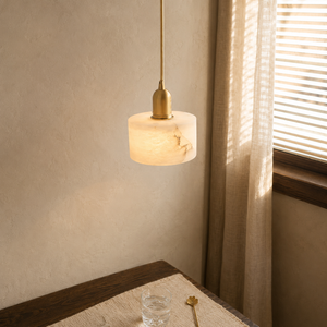 Alabaster Cylinder Pendant - Image 4|||PROMPT|||Original clean product image