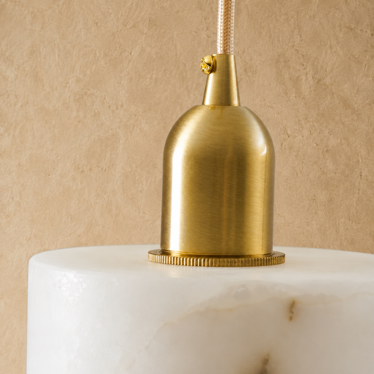 Alabaster Cylinder Pendant - Image 7|||PROMPT|||Original clean product image