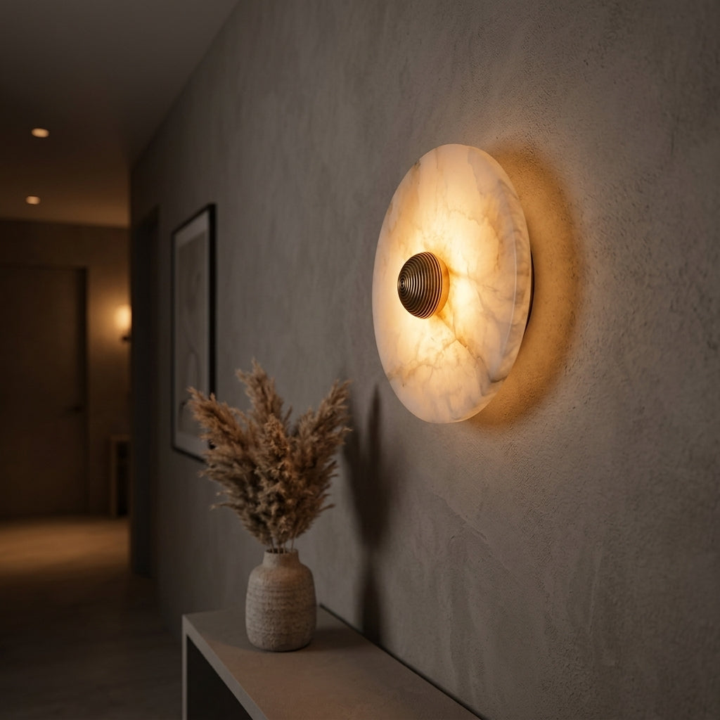 Alabaster Halo Sconce - Main Product Image