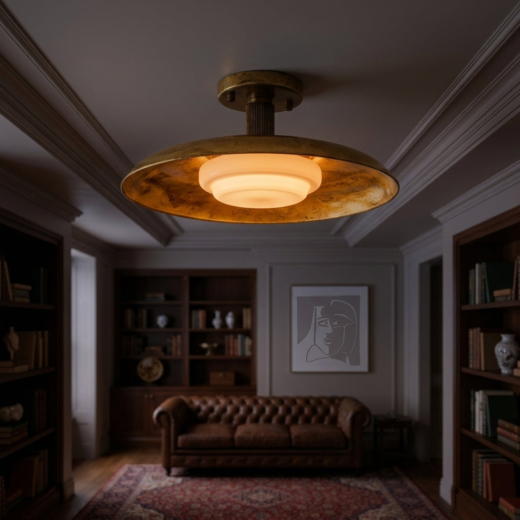 Amber Halo Flush Light - Main Product Image