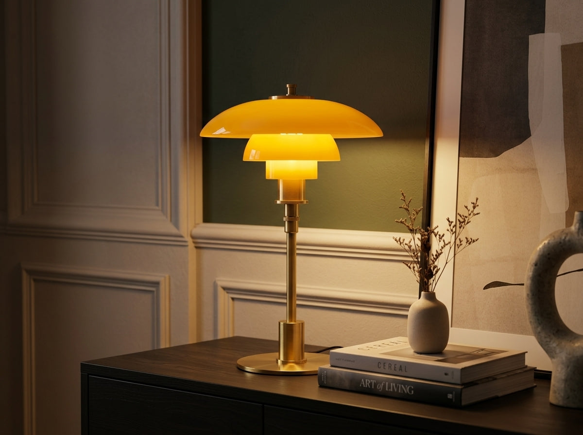 Amber Mushroom Lamp - Sets the Mood in Any Room