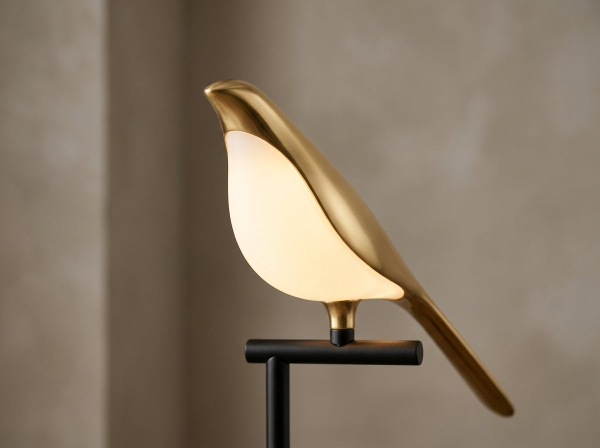 Bird Perch Lamp - Crafted for Lasting Beauty