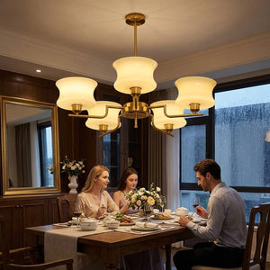 Cascading Glass Arm Chandelier - Main Product Image