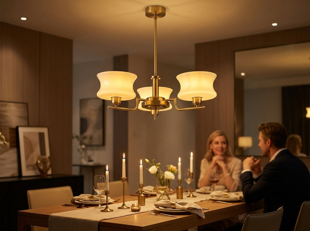 Cascading Glass Arm Chandelier - Sets the Mood the Moment You Walk In