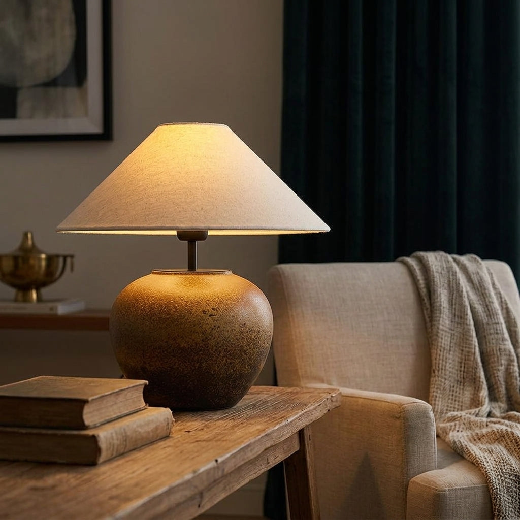Ceramic Curve Table Lamp - Main Product Image