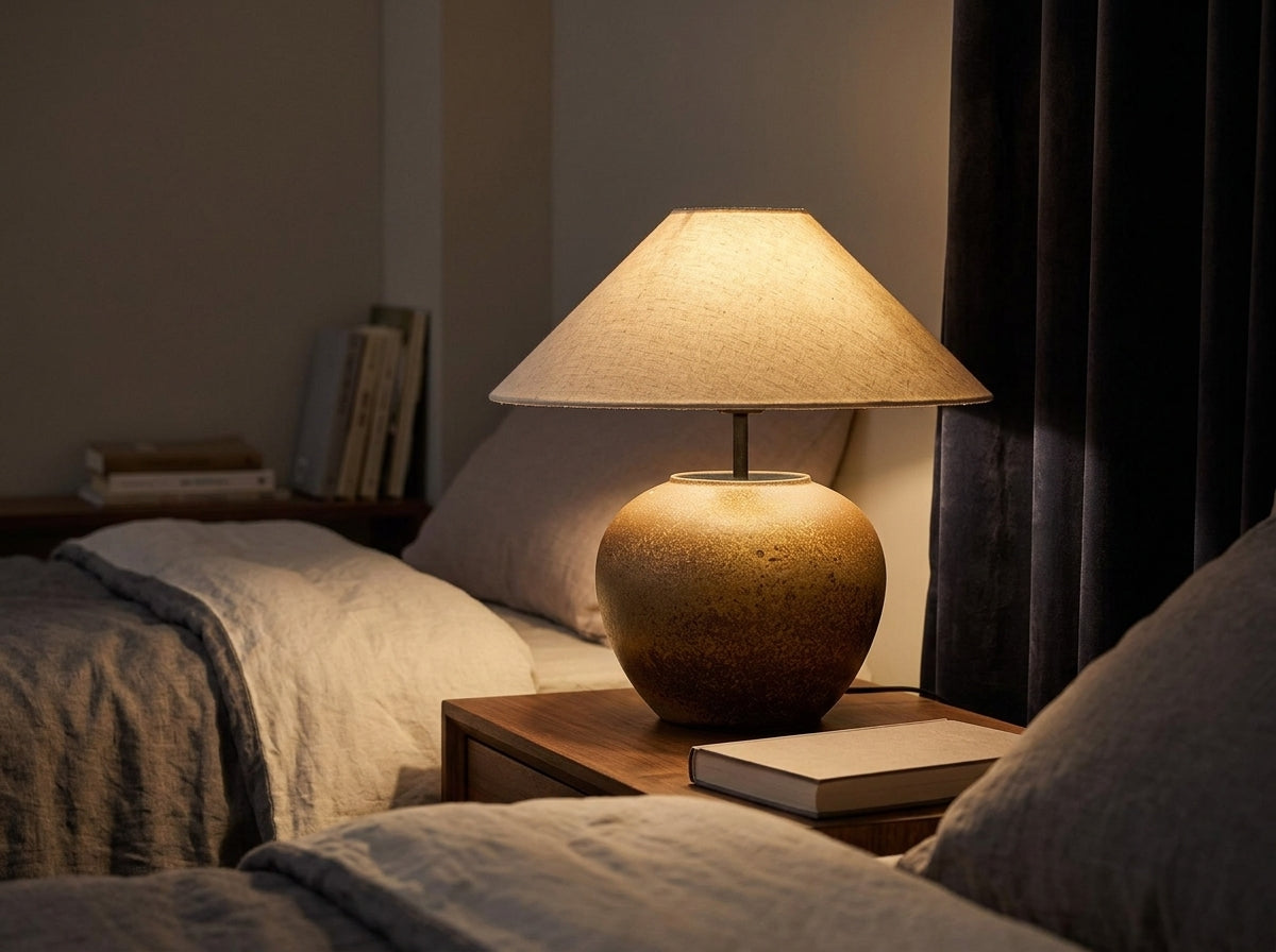 Ceramic Curve Table Lamp - Elevates Every Evening Atmosphere