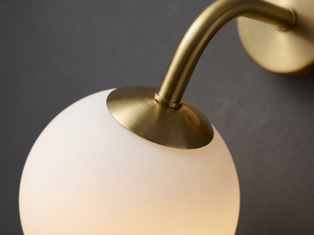 Curved Globe Wall Sconce - Crafted for Lasting Beauty