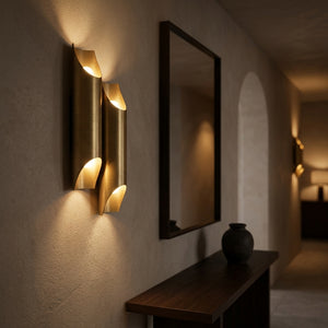 Dual Brass Wall Sconce - Main Product Image