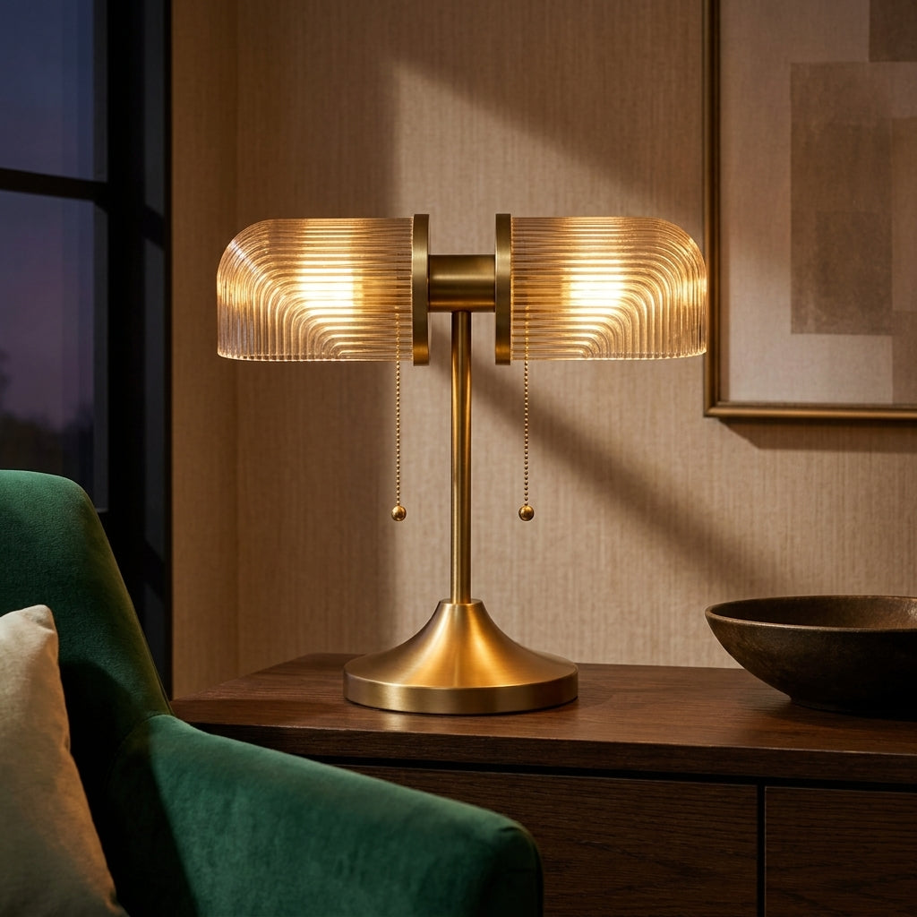Dual Glass Vintage Lamp - Main Product Image