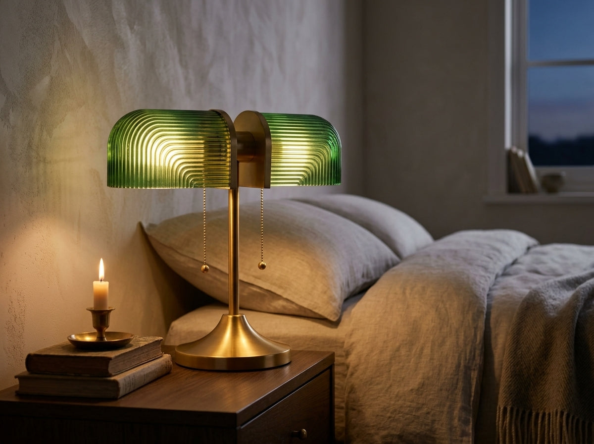 Dual Glass Vintage Lamp - Warm Vintage Glow for Cozy Evenings