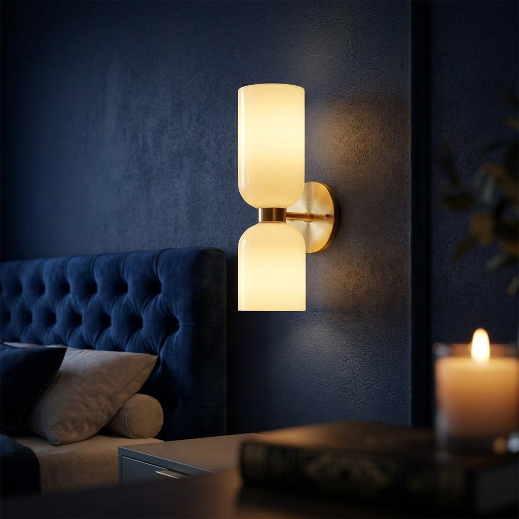 Dual Glass Wall Sconce - Main Product Image
