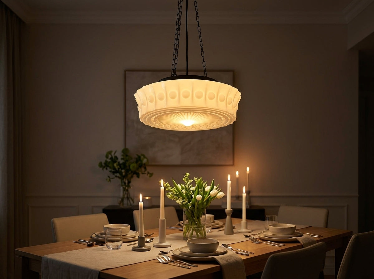 Embossed Glass Pendant - Sets the Mood in Any Room