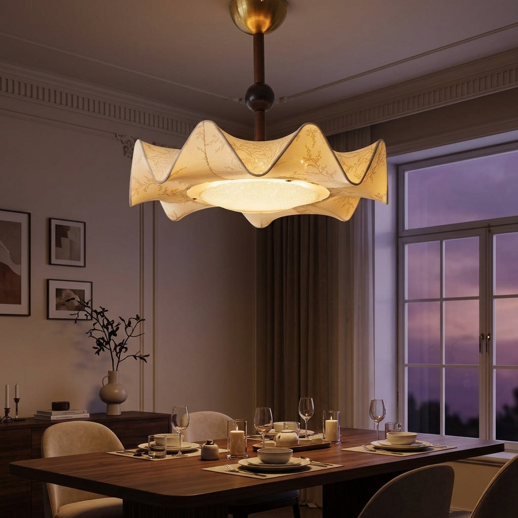 Fabric Petal Ceiling Light - Main Product Image