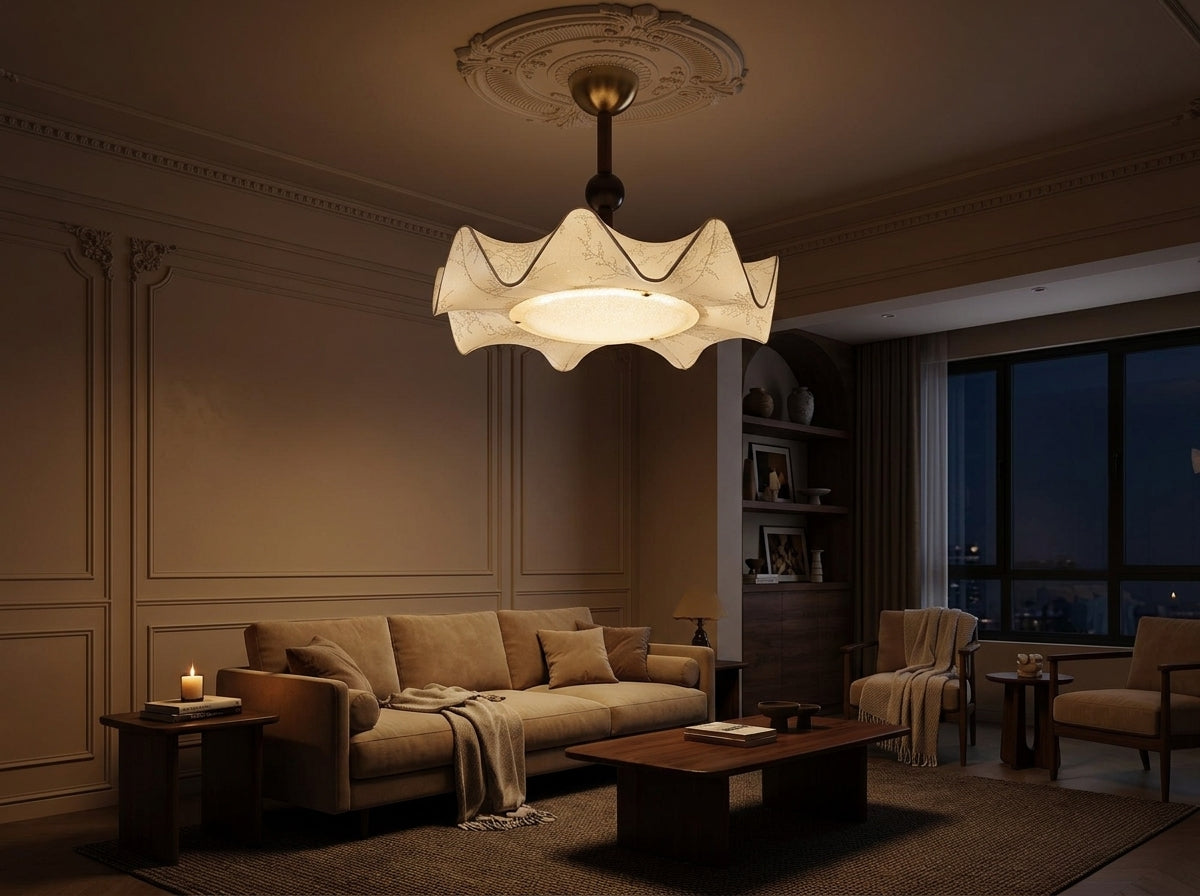 Fabric Petal Ceiling Light - Instant Romantic Ambiance