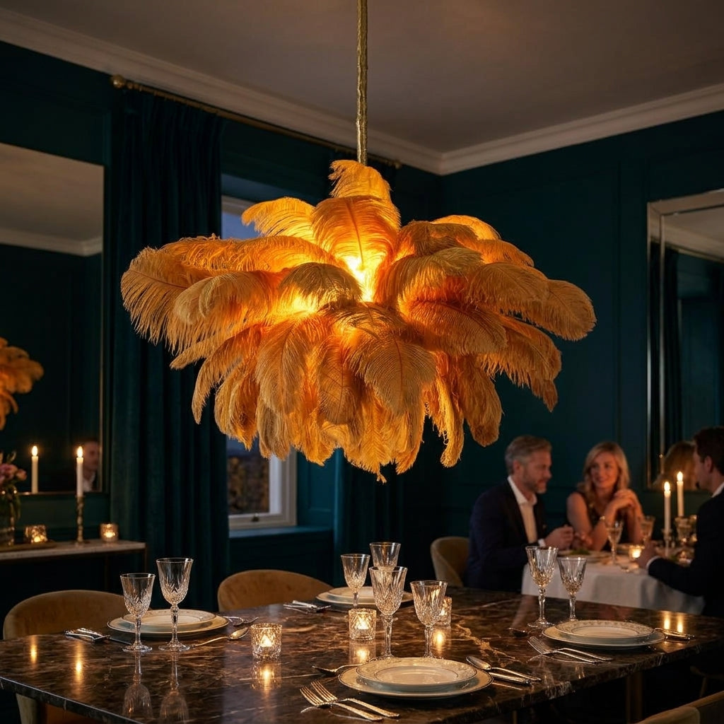 Feather Canopy Chandelier - Main Product Image