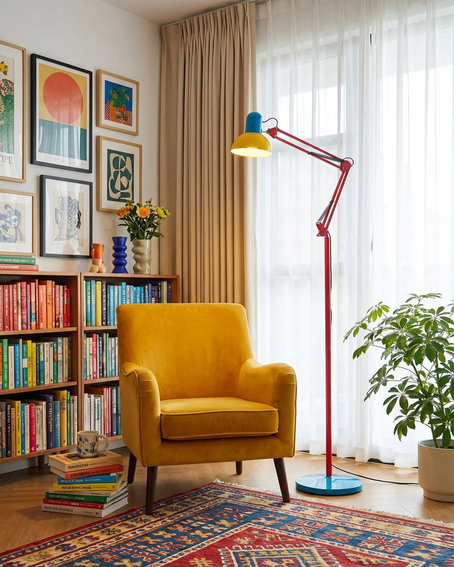 Flexo Memphis Floor Lamp with Adjustable Arm