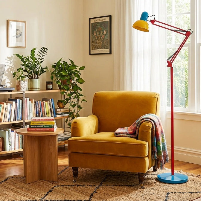 Flexo Memphis Floor Lamp with Adjustable Arm