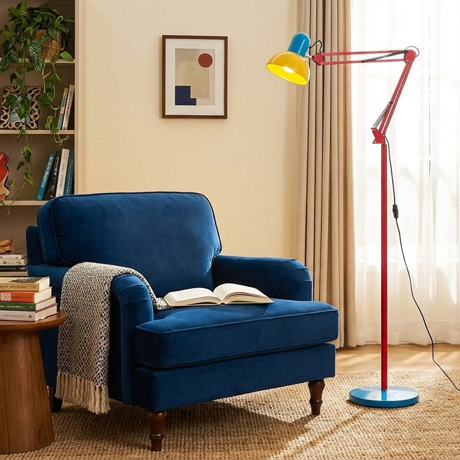Flexo Memphis Floor Lamp with Adjustable Arm