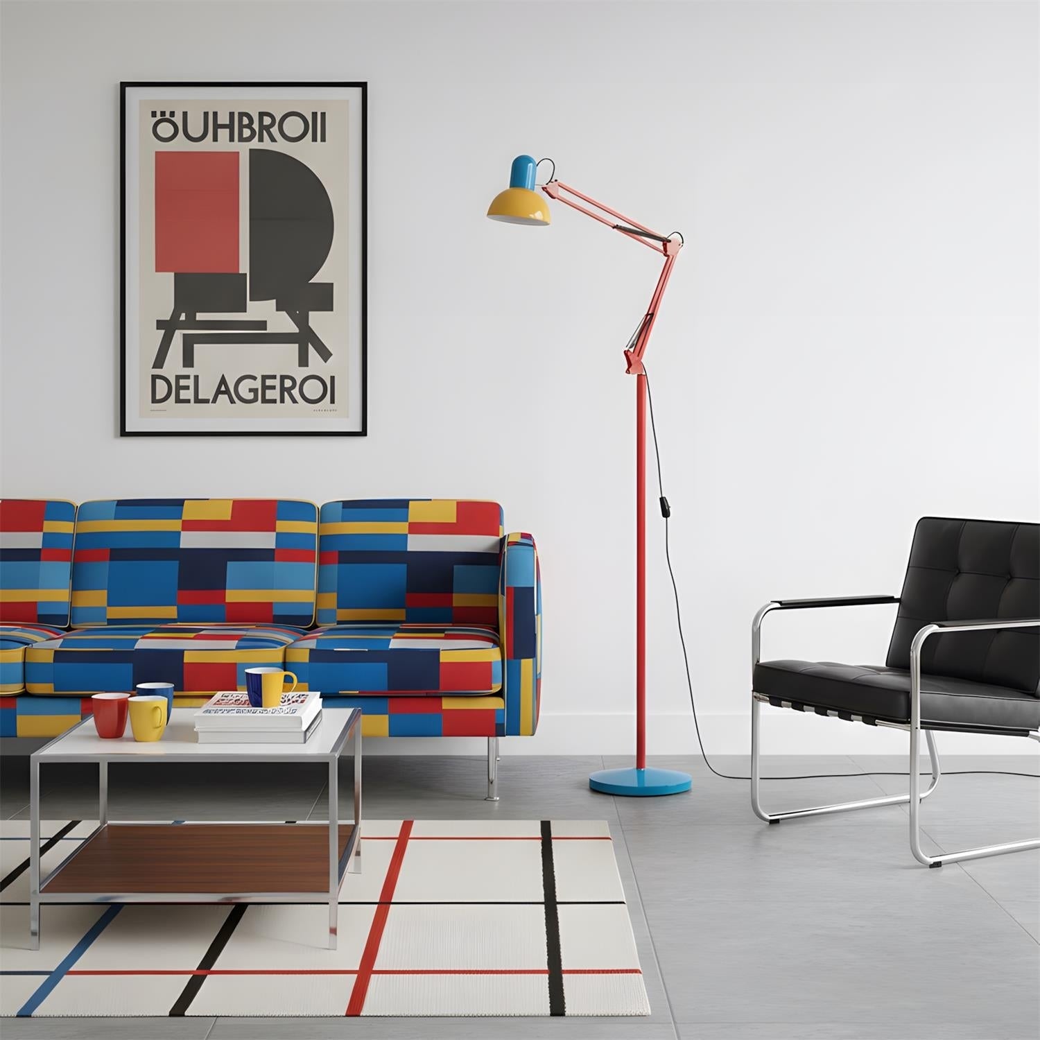 Flexo Memphis Floor Lamp with Adjustable Arm