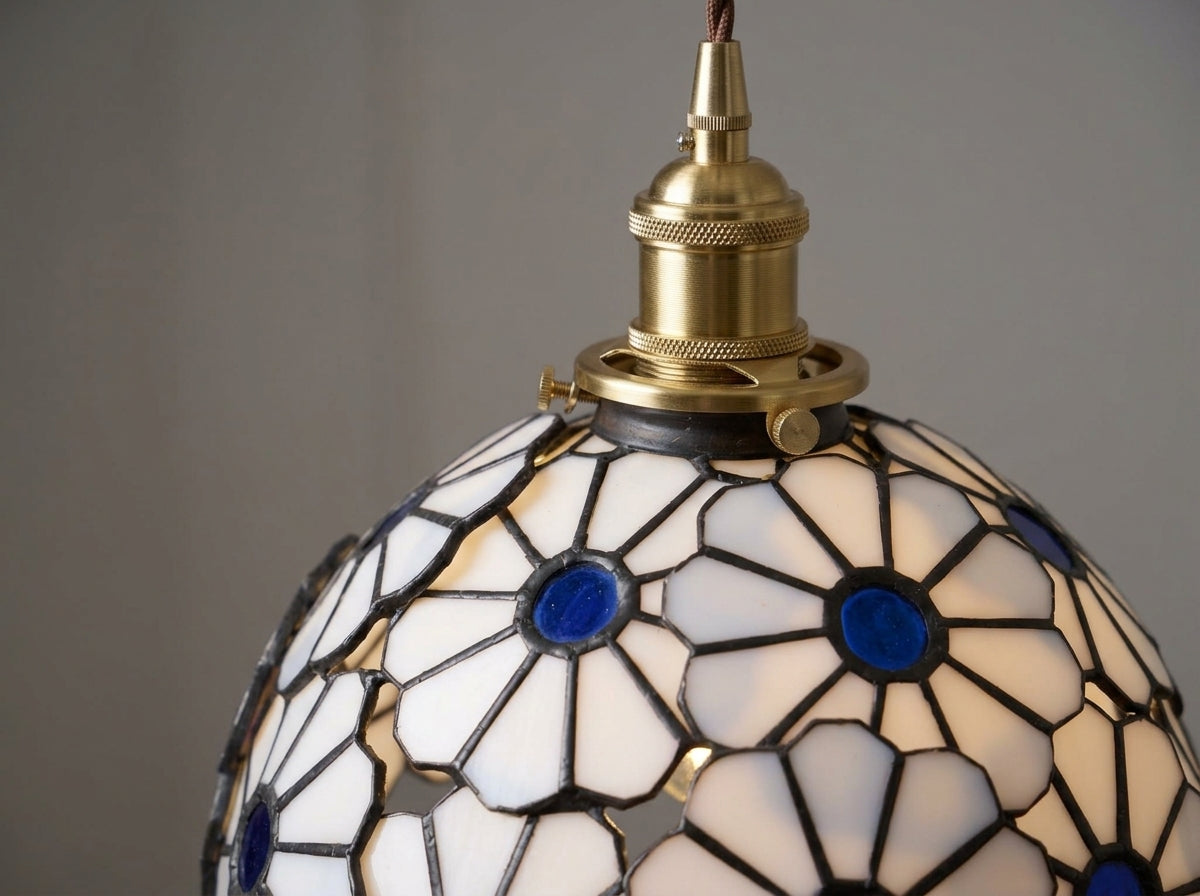 Floral Glass Pendant Light - Crafted for Lasting Beauty