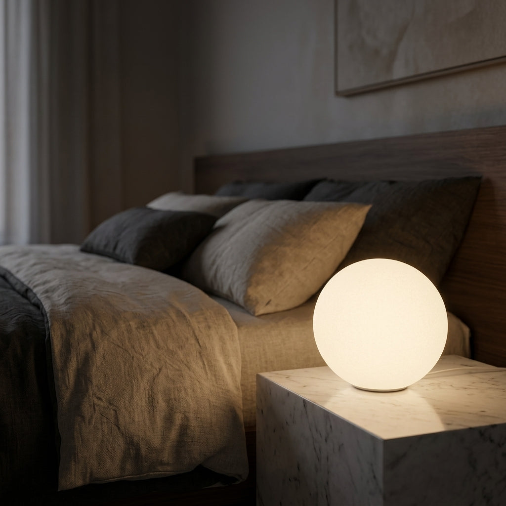 Frosted Globe Lamp - Main Product Image