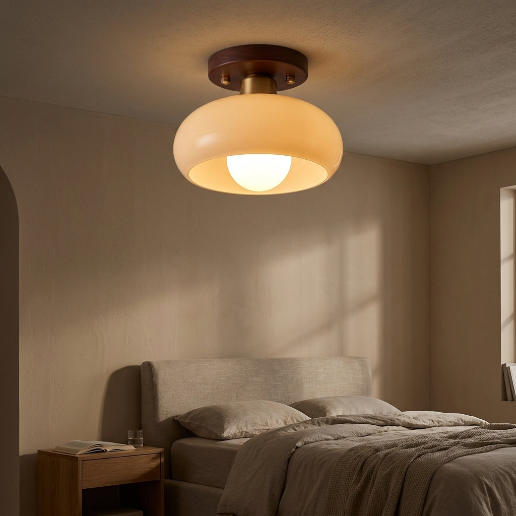 Halo Glass Flush Light - Main Product Image